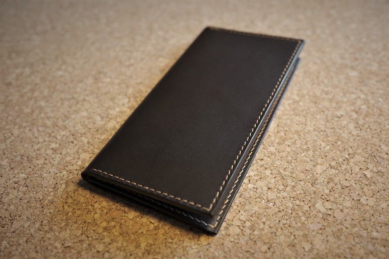 Sam's Wallet / Slim Long Wallet / Full Grain Leather Long - Etsy