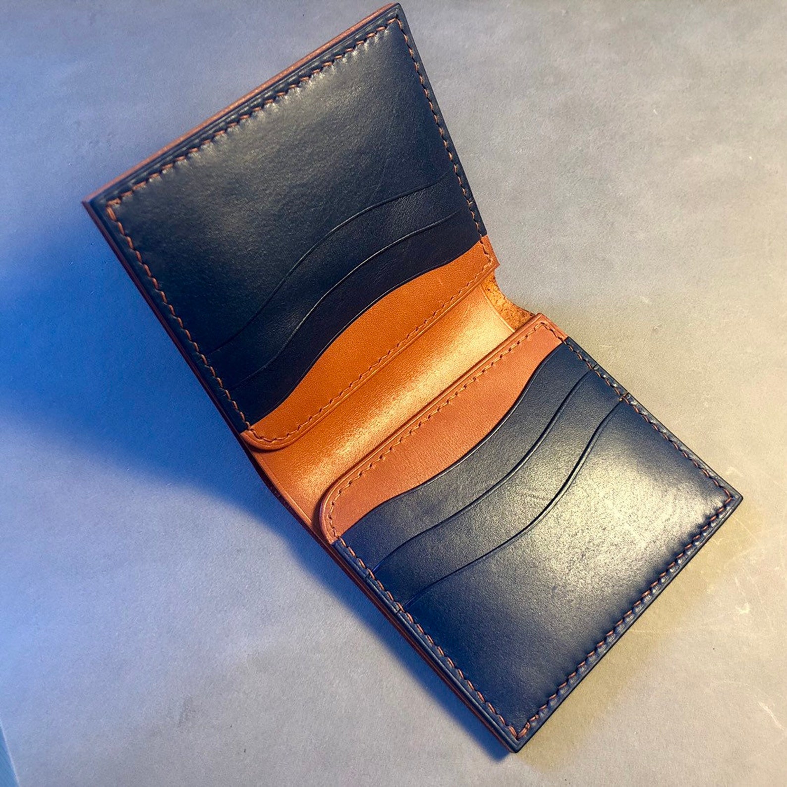 Metro Wallet / Full Grain Leather Wallet Etsy UK