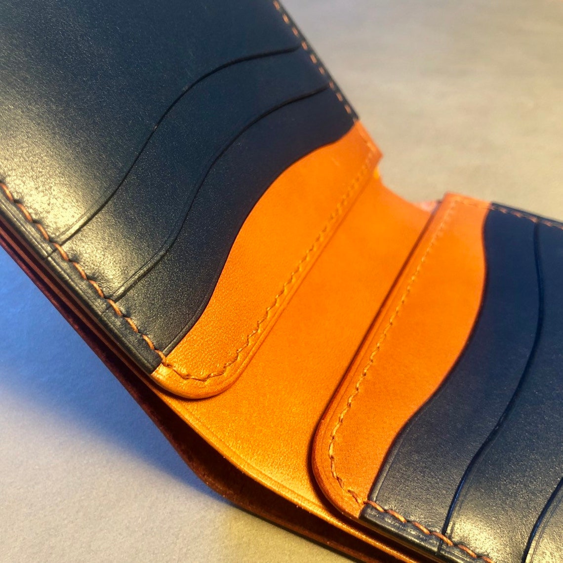 Metro Wallet / Full grain leather wallet Etsy