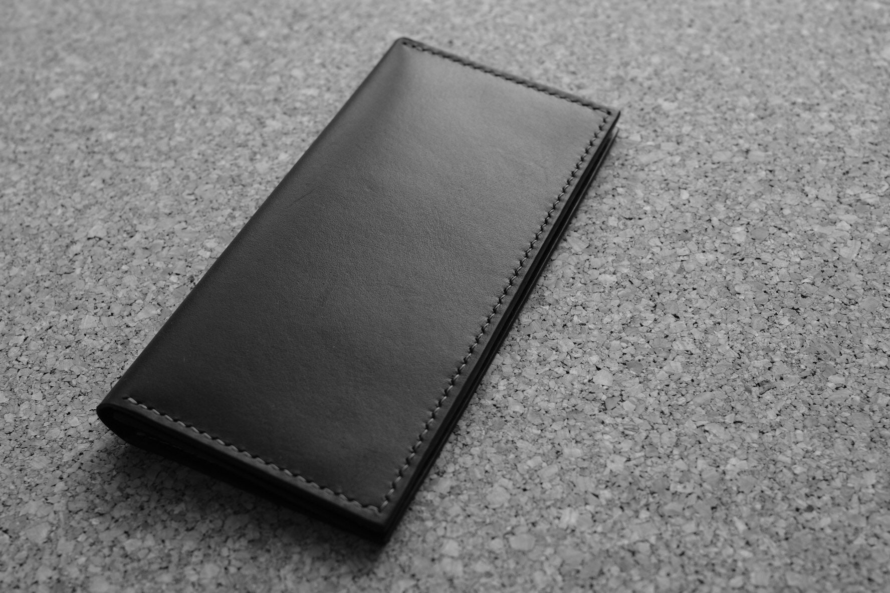 Sam's Wallet / Slim Long Wallet / Full Grain Leather Long Etsy