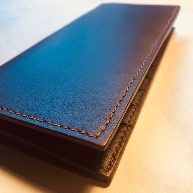 Leather Long Wallet | Etsy UK