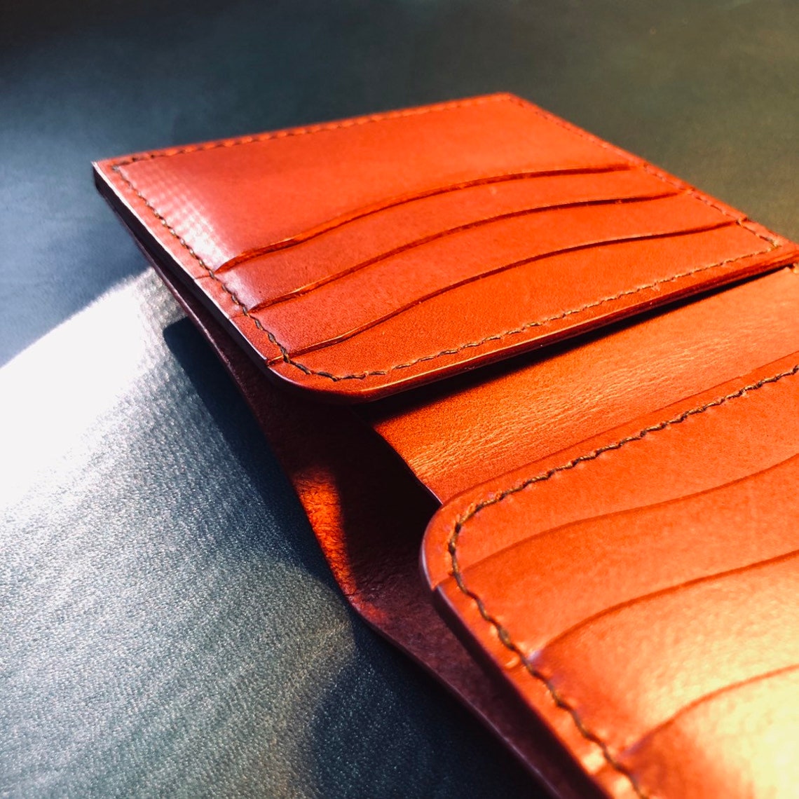 Metro Wallet / Full Grain Leather Wallet Etsy UK
