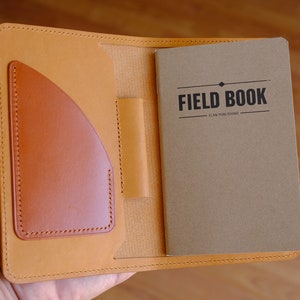 Premium Leather Field Notes / Passport Cover with pen holder