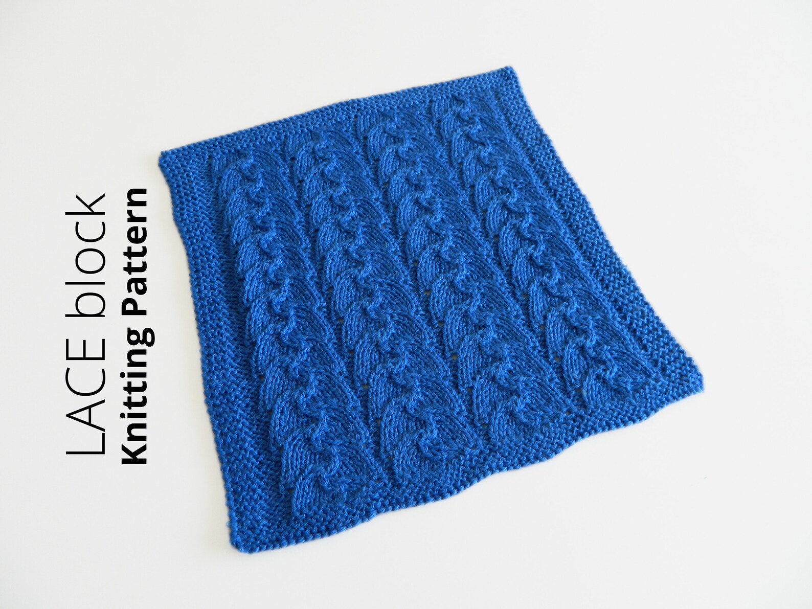 LACE KNITTING PATTERN Lace Dishcloth English and Spanish Etsy