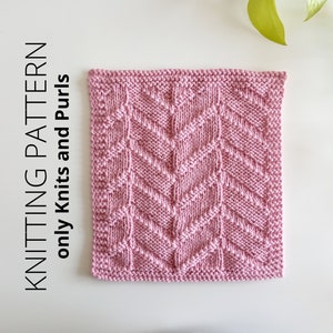 DISHCLOTH SET 3, dishcloth knitting pattern collection, 4 beginner patterns, Easy knit patterns Instant download, ohlalana image 5