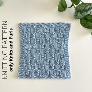 DISHCLOTH SET 8, dishcloth knitting pattern collection, 4 beginner patterns, quick easy knit patterns Instant download, ohlalana image 5