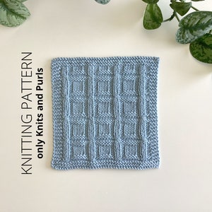 DISHCLOTH SET 8, dishcloth knitting pattern collection, 4 beginner patterns, quick easy knit patterns Instant download, ohlalana image 2