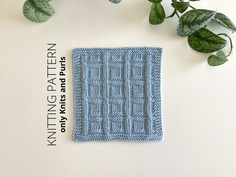 DISHCLOTH SET 8, dishcloth knitting pattern collection, 4 beginner patterns, quick easy knit patterns Instant download, ohlalana image 2