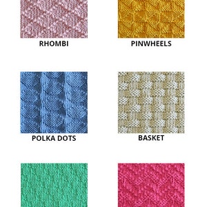 BEGINNER sampler blanket knitting pattern Beginner knit blanket PDF Easy knit baby blanket pattern ENGLISH Instant download image 4