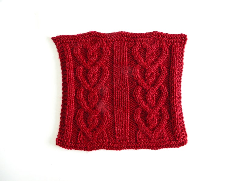 CABLED HEARTS Knitting pattern VALENTINES knitting 2 Etsy