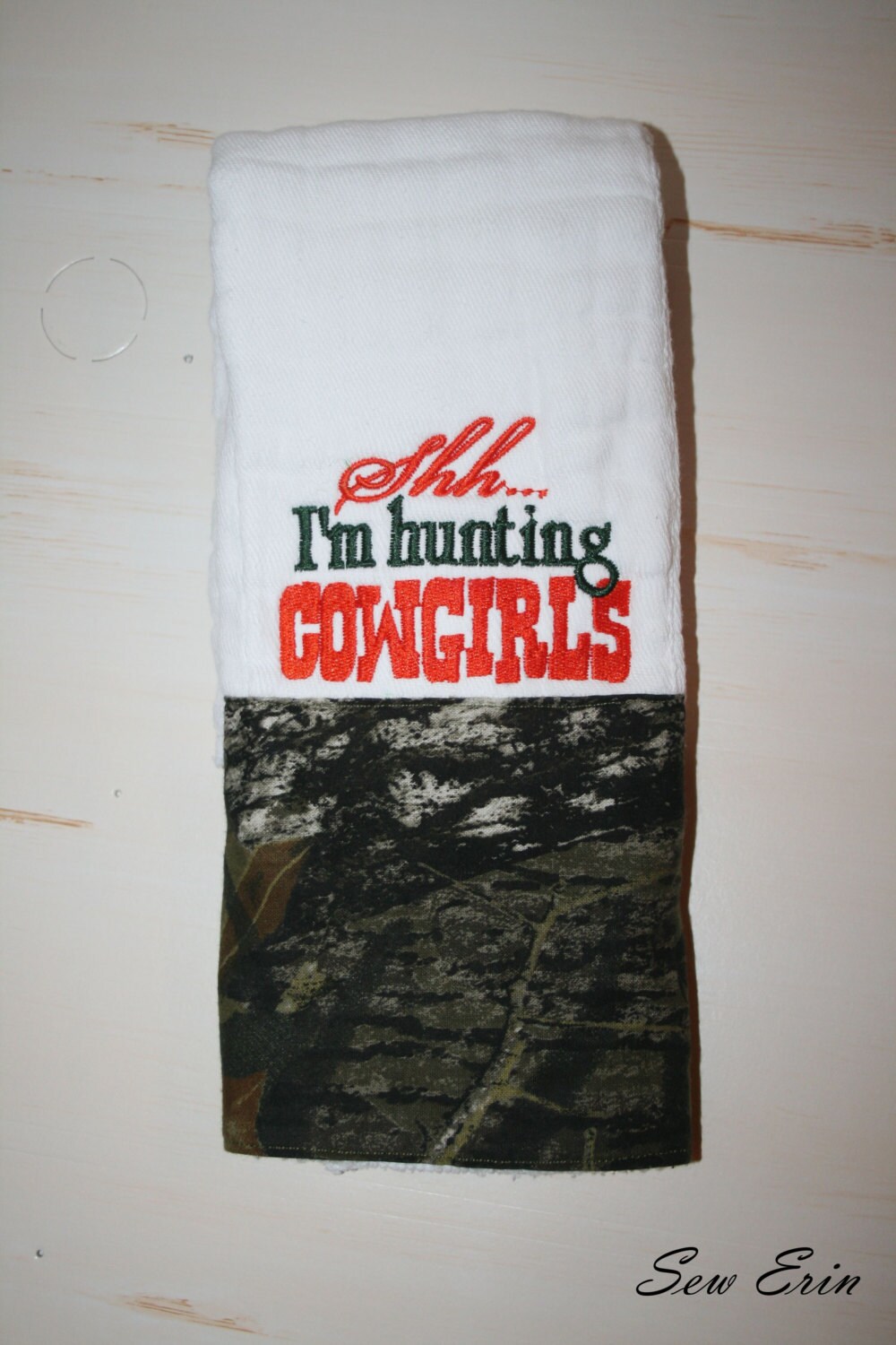 Hunting Cowgirls Camo Burp Cloth Cowboy Baby Etsy
