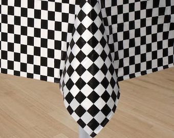 Race Car Party Table Cover / Cars Party Table Cover/ Racecar Tablecloth/ Cars Party / Checkered Table Cover