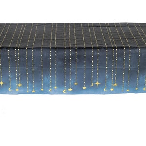 Starry Night Tablecover/Moon and Star Inspired Partyware/Heavenly Sky Themed Party Supplies/Cosmic Theme Paper Tablecover or Back Drop