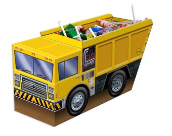 Construction Party Table Decorations/Construction Party 3-D Centerpiece/3-D Dump Truck Construction Centerpiece