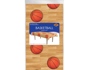 Basketball Court Plastic Tablecover (54 x 108 inches)