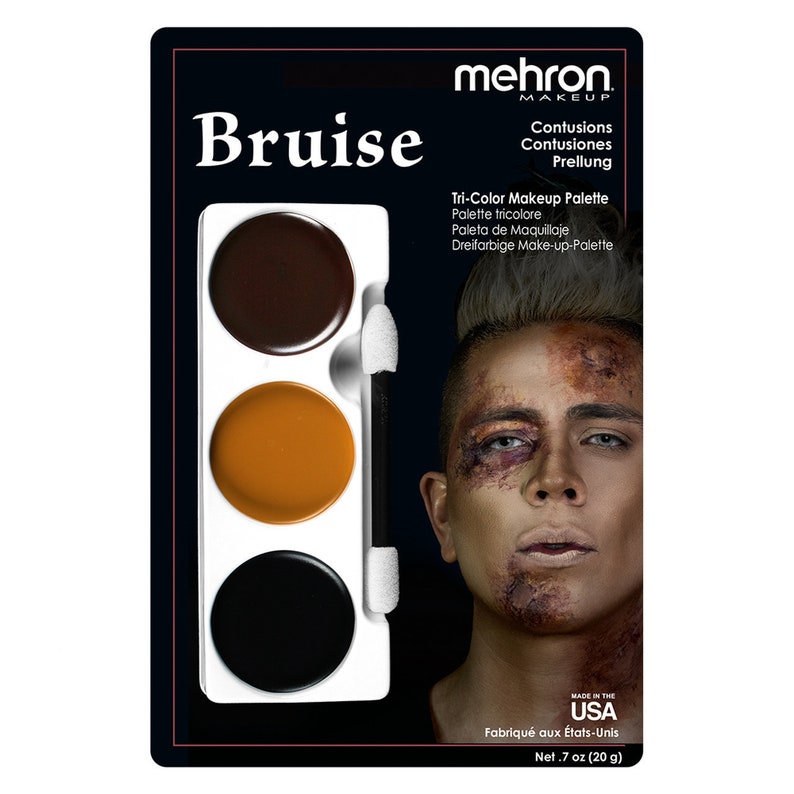 Mehron Tricolor Palettes/ Face Paint/theatrical Make Up/ 3 Etsy