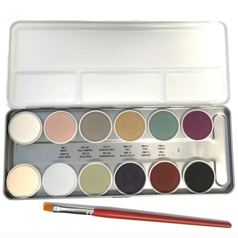 Creature Water Activated Paint Palette/ Zombie Face Paint / Etsy