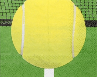 Servilletas para almuerzo de fiesta de tenis, temática de juego (paquete de 16)