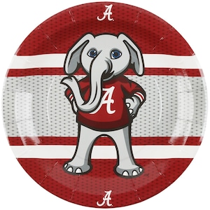 Big Al Party Party Plates/Alabama Party Plates/University of Alabama Dinner Plates/Alabama Party Plates 8 Pack