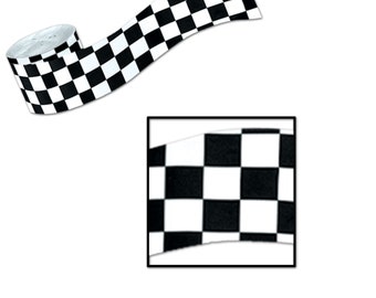 Race Car Party Streamers/ Cars Party Decor/ Racecar Hanging Streamers/ Cars Party / Checkered Streamers