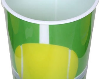 Vasos de fiesta con temática de tenis/vasos de plástico con temática de tenis/vasos de recuerdo de tenis 16 oz paquete de 6