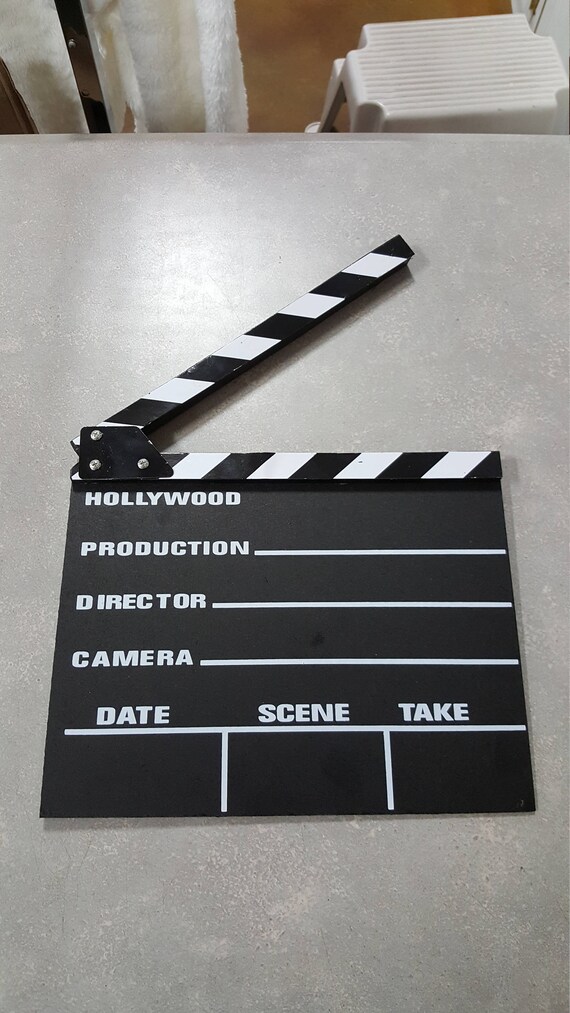 Hollywood Movie Film Director's Slateboard Clapperboard Prop