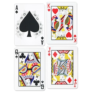 Grandes recortes de cartón de Blackjack/Decoraciones para fiestas de casino/Decoraciones para fiestas de Blackjack/Decoraciones para fiestas de póker/Naipes