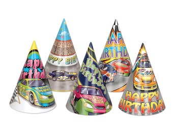 Race Car Party Hats / Cars Party Hats/ Racecar Party Hats/ Cars Party / Racecar Party Favors