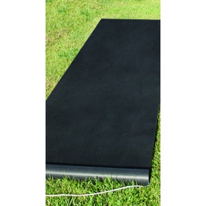 DELUXE Fabric Black Carpet Floor Runner/ Hollywood Party/Oscar Ceremony Party/ Black Floor Runner/ Black Carpet/ Black Aisle Runner