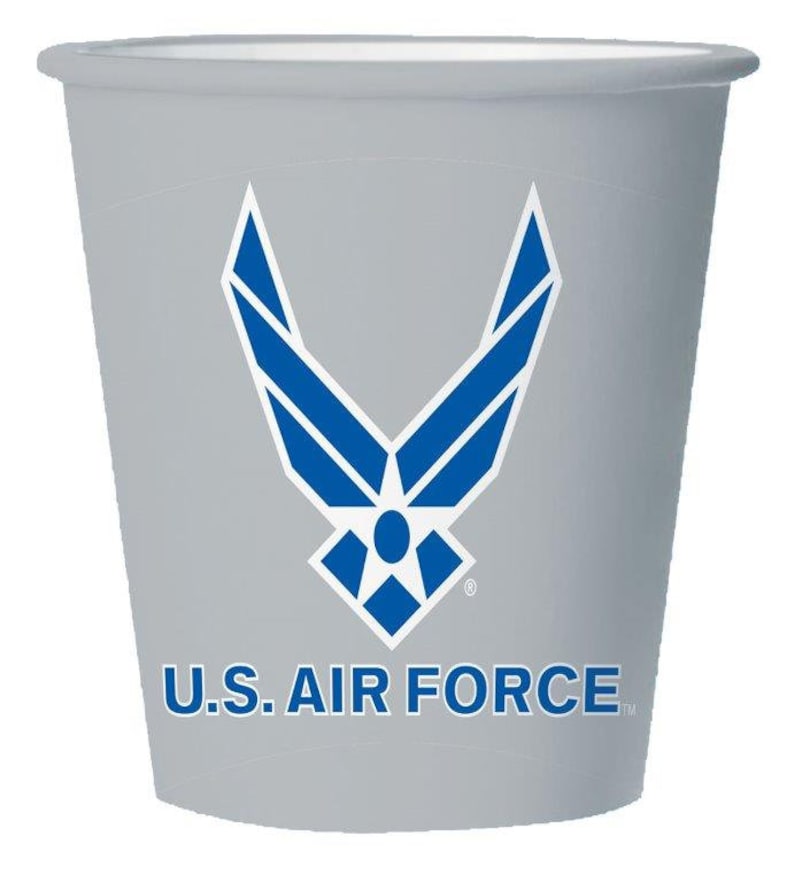 US Air Force Party Cups- Air Force Paper Cups, Air Force Party, Air ...