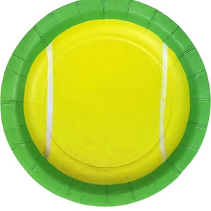 Tennis Party Theme Plates/Tennis Tournament Party Plates/Pro Tennis Themed Party/College Tennis Party/High School Tennis Party Plates 8pk