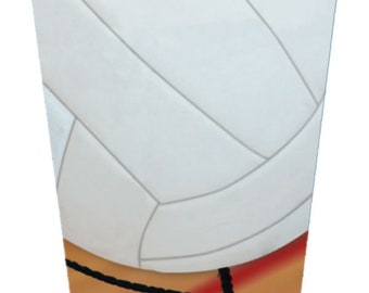 Womens Volleyball Themed Party Cups/Volleyball Party Cups 6 per pack 16 oz. Reusable Plastic Cups