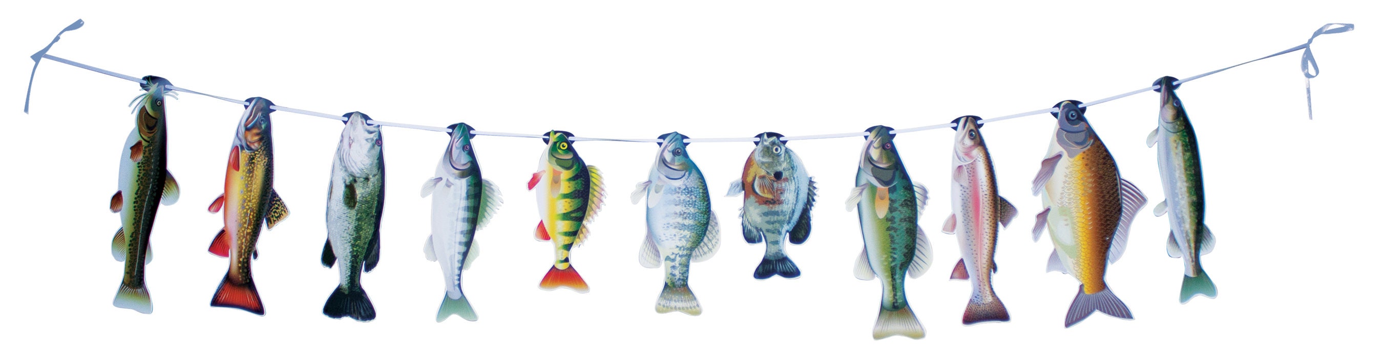 String of Fish Party Banner Fishing Birthday, Fish Decoration