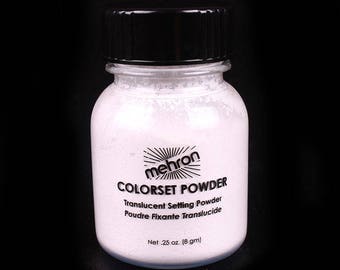 Mehron Colorset Powder/Meron Make up setting powder/Translucent Colorset Powder .25 oz Jar