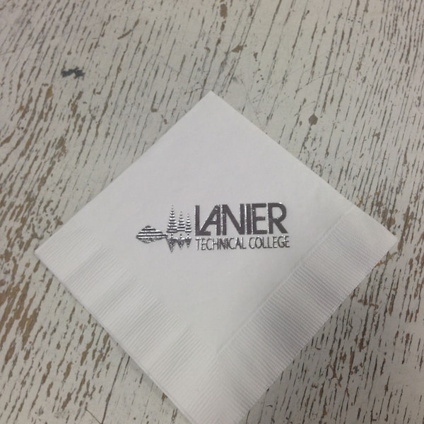 Custom Logo Napkins Etsy