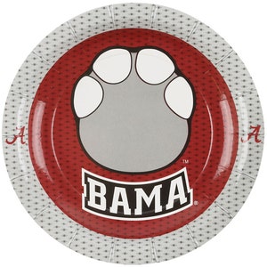 Big Al Party Party Plates/Alabama Party Plates/University of Alabama 7 inch Plates/Alabama Party Plates 8 Pack