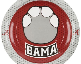 Big Al Party Party Plates/Alabama Party Plates/University of Alabama 7 inch Plates/Alabama Party Plates 8 Pack