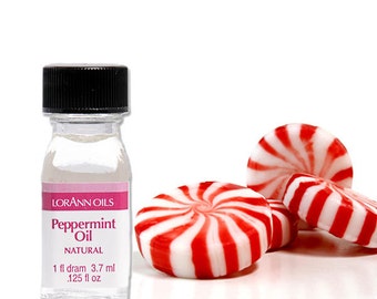 Peppermint Oil/ Natural Peppermint Oil/ LorAnn Oil/ Baking Quality Peppermint Oil/ Peppermint Oil for Candy & Cakes/ Peppermint Extract