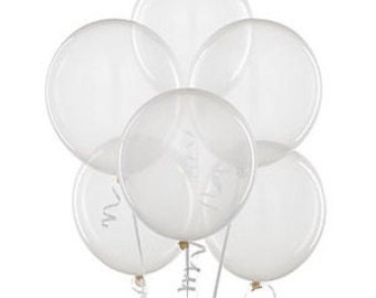 Grote doorzichtige latexballonnen, 24 inch (4 kt)