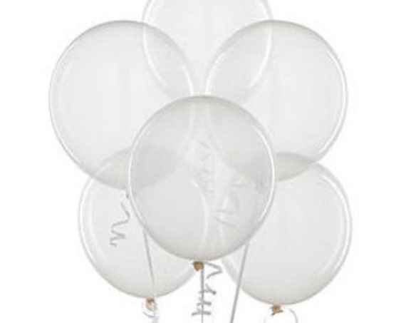 4ct, 24in, Clear Balloons