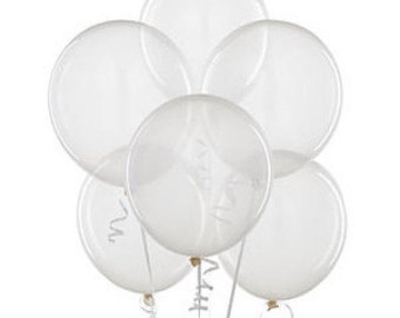 Large Round Clearlatex Balloons/ 4 CT Large Clear Balloons/ XL Etsy
