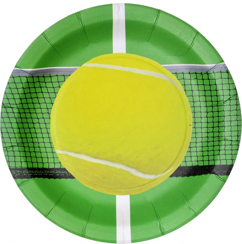 Tennis Party Luncheon PlatesTennis Themed Party PlatesPro Tennis PartyHigh School Tennis Party PlatesCollegiate Tennis Party Plates 8pk
