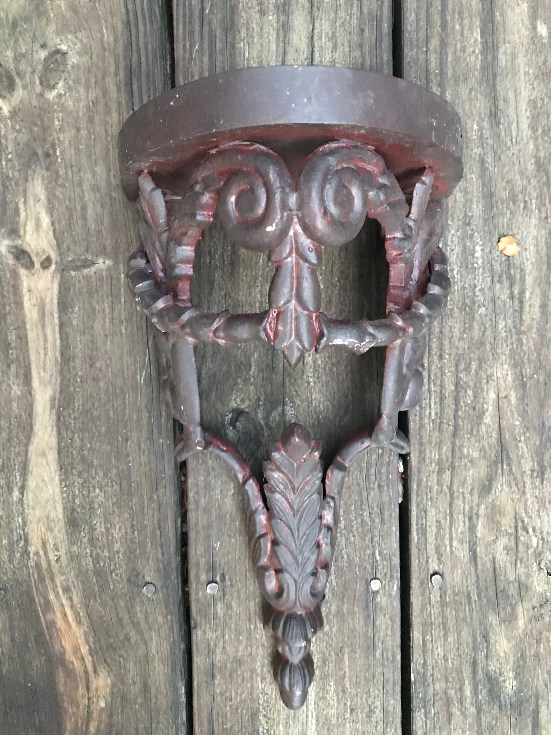 Vintage Cast Iron Wall Shelf/cast Iron Wall Display/decorative Etsy