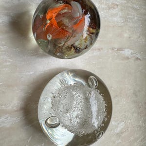 Glass Paperweights /Art Glass Paperweights/Set of 2 Decorative Paperweights /Art Glass/Vintage Paperweights/Paperweights