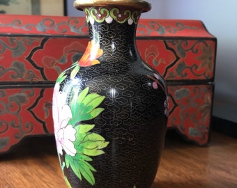 Chinese Cloisonné Small Vase/cloisonné Vase/chinese Art/flower