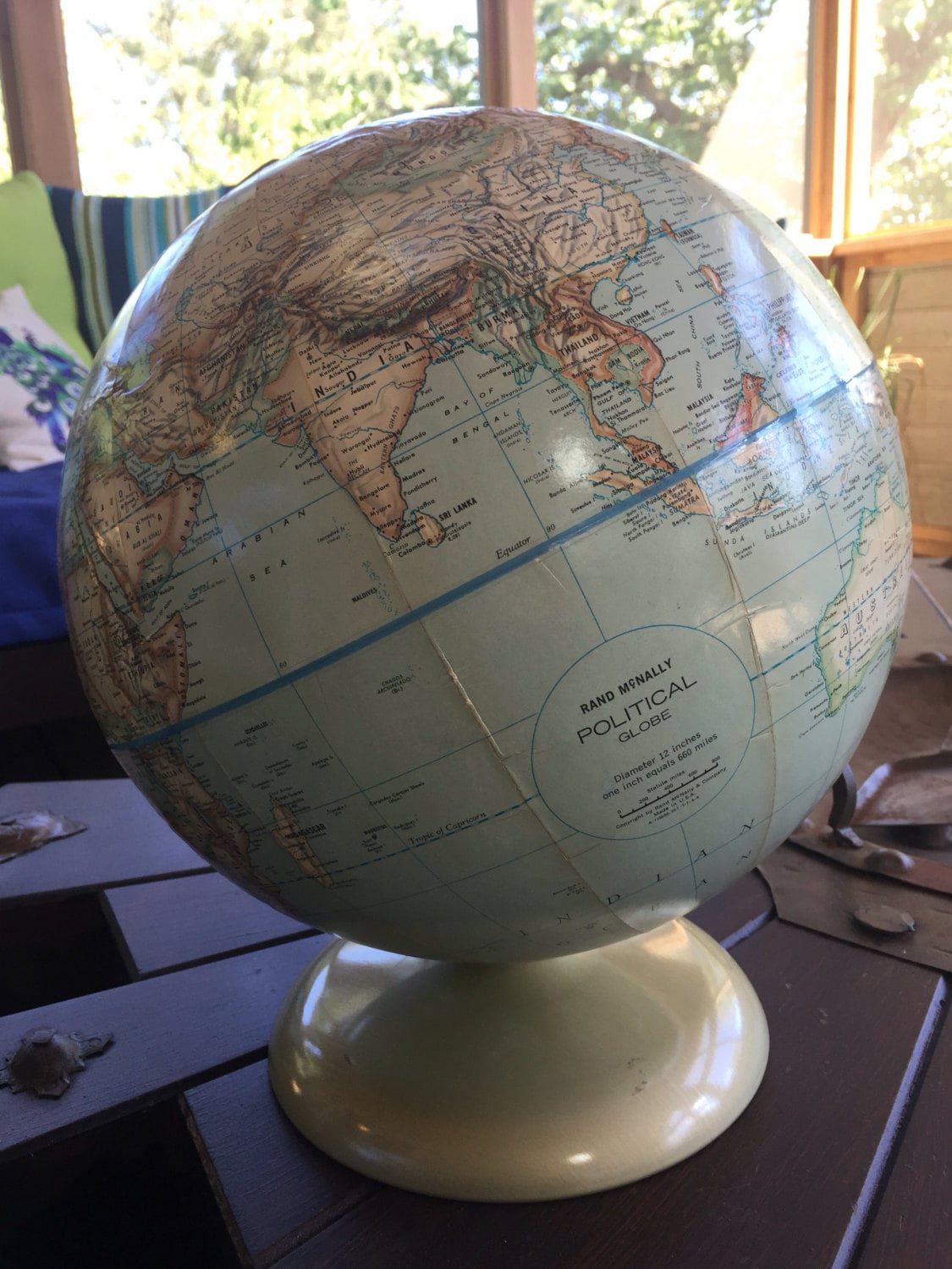 Vintage Rand Mcnally Political Globe - Etsy