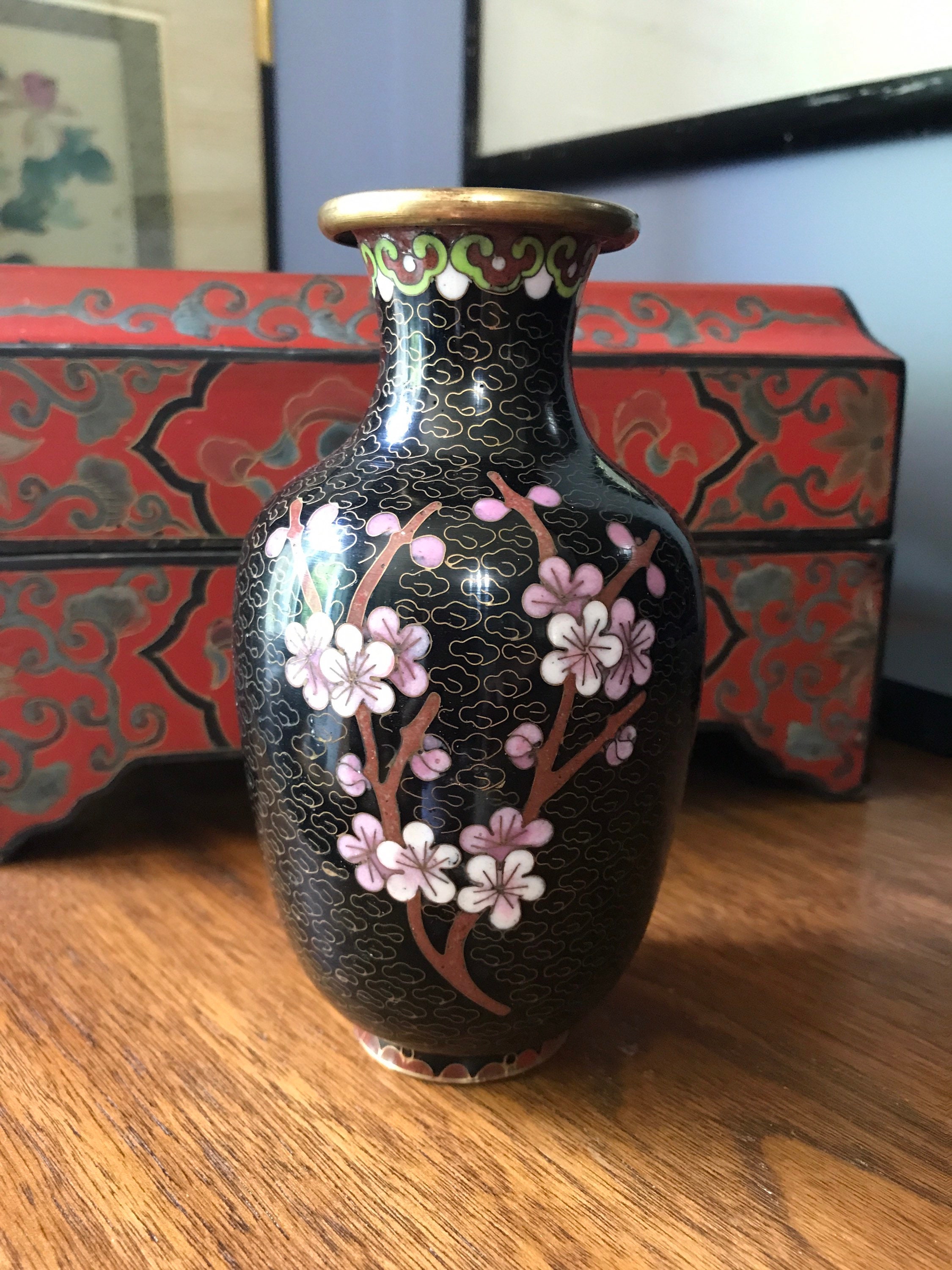 Chinese Cloisonné Small Vase/cloisonné Vase/chinese Art/flower