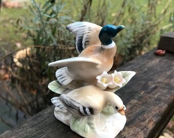 Vintage ARDALT JAPAN Duck Figurine/ Vintage Lenwile China Duck No