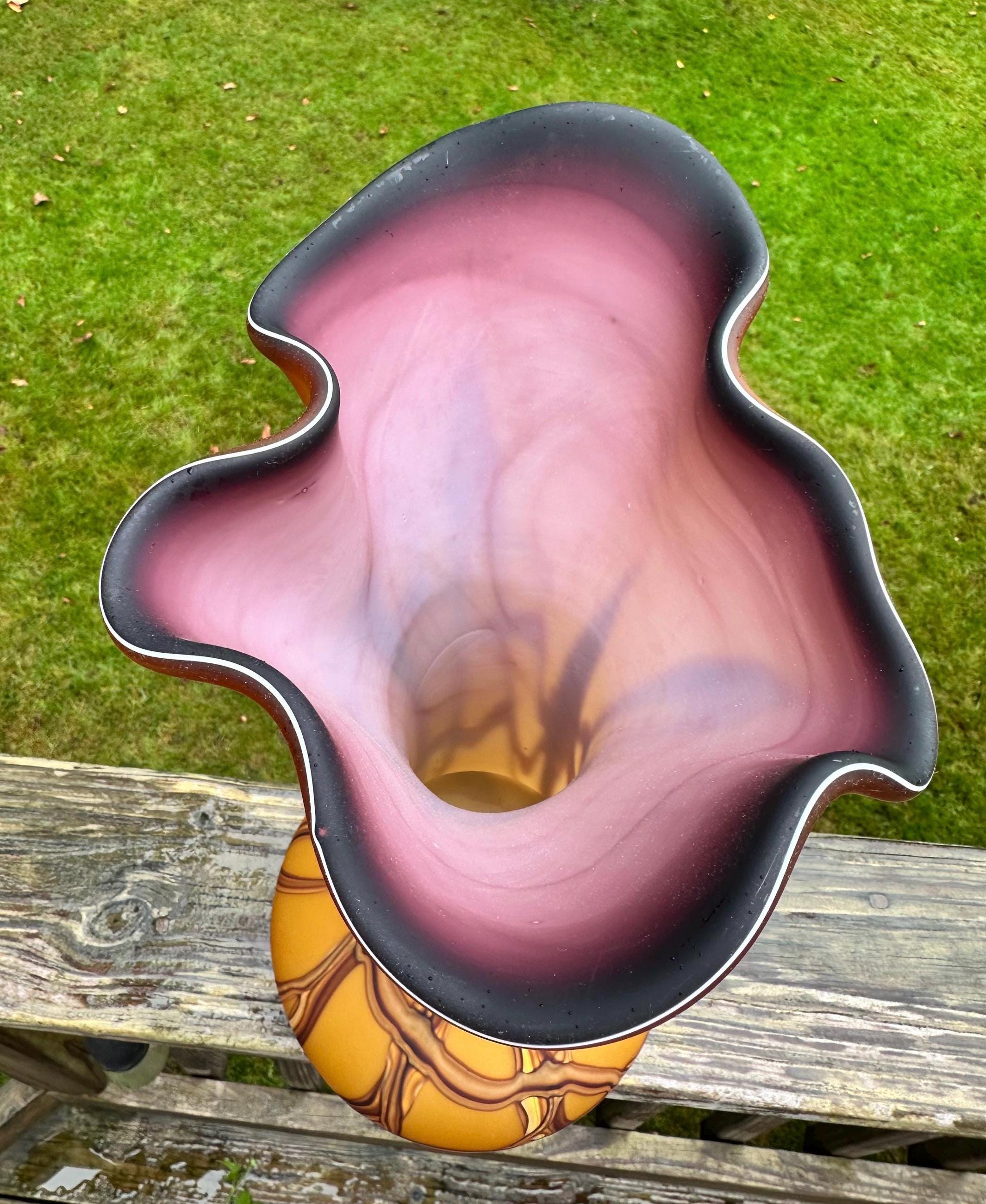 60's Vintage アートガラス Vase by BERANEK,JAN Vintage Baijan Essie Zareh Hand Blown Art Glass Vase/hand