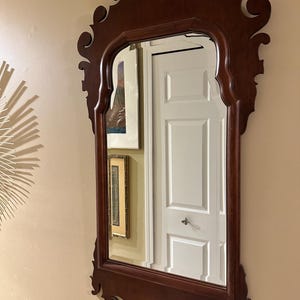 Chippendale Wall Mirror/ Mahagony Wall Mirror/Vintage Chippendale Mirror/Wooden Mirror/ Large Wall Mirror/Chippendale Furniture